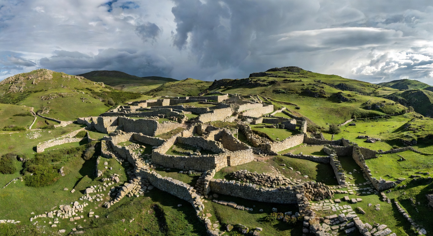 Estructuras defensivas y necrópolis del yacimiento de Numancia