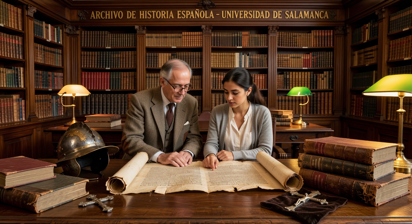 Investigadores trabajando en laboratorio de arqueología con cerámica y muestras